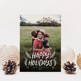 ハッピーホリデーズハンドドロッドパインベリー写真 シーズンカード