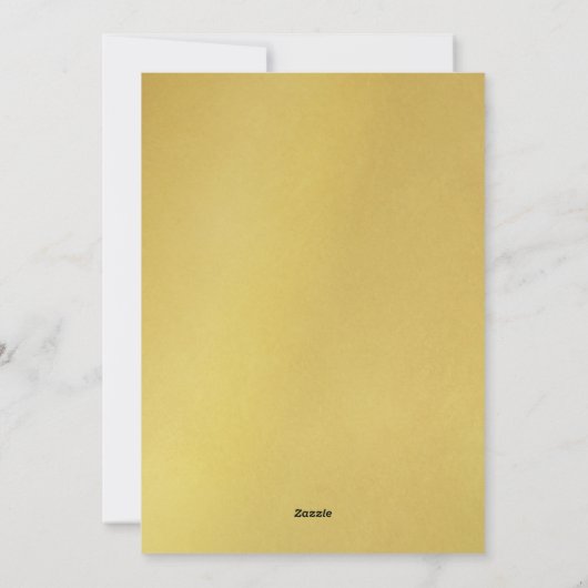 ハッピーホリデーズハンドレタード金ゴールドフォトコラージュ シーズンカード (裏面)