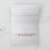 ハッピーホリデーズバッファローのプレイドと鳥 カード (内部)