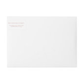 ハッピーホリデーズバラ金ゴールドピンクフェイクグリッター ラップアラウンドラベル (正面)