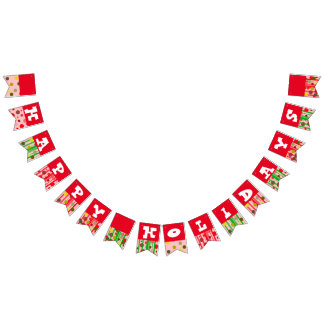 ハッピーホリデーズバンティンフラッグ バンティングフラッグ