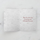 ハッピーホリデーズパインオン樺の木 シーズンカード (内部)