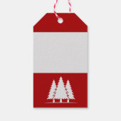 ハッピーホリデーズパインツリーズカントリークリスマス ギフトタグ (裏面)