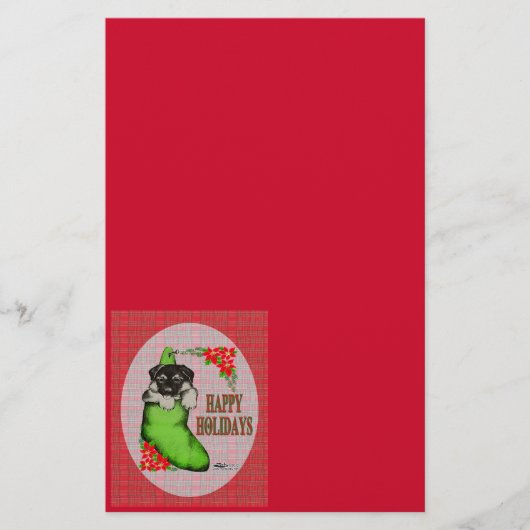 ハッピーホリデーズパピー 便箋 (正面)