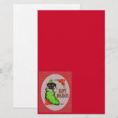 ハッピーホリデーズパピー 便箋 (正面/裏面)