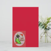 ハッピーホリデーズパピー 便箋 (スタンド正面)