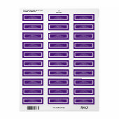 ハッピーホリデーズパープルデザイン ラベル (フルシート)