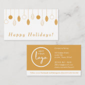 ハッピーホリデーズビジネスエンクロージャカード エンクロージャーカード (正面/裏面)