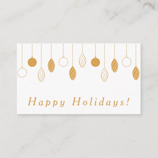 ハッピーホリデーズビジネスエンクロージャカード エンクロージャーカード (正面)