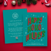 ハッピーホリデーズビジネスクリスマスカード シーズンカード
