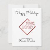 ハッピーホリデーズビジネスコーポレーションのロゴ ノートカード (正面)