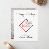 ハッピーホリデーズビジネスコーポレーションのロゴ ノートカード (正面/裏面インサイチュ)