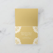 ハッピーホリデーズビジネスロゴスノーフレーク金ゴールド シーズンカード (内部)