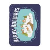 ハッピーホリデーズビジネス企業のカスタマ感謝していー マグネット (縦)