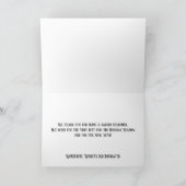 ハッピーホリデーズビジネス企業のスノーフレークモダン カード (内部)