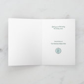 ハッピーホリデーズビジネス名のロゴホール シーズンカード (内部)