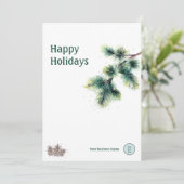 ハッピーホリデーズビジネス名のロゴ シーズンカード (スタンド正面)