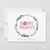 ハッピーホリデーズビジネス実在エステート シーズンカード (正面)