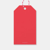 ハッピーホリデーズビーサンタクロスクリスマスファミリー ギフトタグ (裏面)