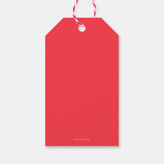 ハッピーホリデーズビーサンタクロスクリスマスファミリー ギフトタグ (裏面)