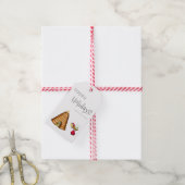 ハッピーホリデーズビーサンタクロスクリスマスファミリー ギフトタグ (より糸付き)