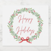 ハッピーホリデーズビールラベル ビールラベル (シングルラベル)