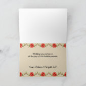 ハッピーホリデーズビ企業のジネス シーズンカード (内部)