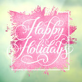 ハッピーホリデーズピンクホイフェイクル ウィンドウサイン (シート3)