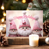 ハッピーホリデーズピンク格言クリスマス シーズンカード