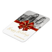 ハッピーホリデーズファミリーキッズフォト マグネット (左側)