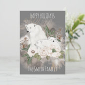 ハッピーホリデーズファミリーネームグレーポーラーベア シーズンカード (スタンド正面)