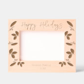 ハッピーホリデーズファミリー名 レーザー彫刻フレーム (正面)