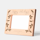 ハッピーホリデーズファミリー名 レーザー彫刻フレーム (左)