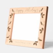 ハッピーホリデーズファミリー名 レーザー彫刻フレーム (左)