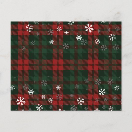 ハッピーホリデーズファミリー3写真クリスマスカード (裏面)