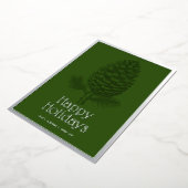 ハッピーホリデーズフィアピネコ企業のン 箔シーズンカード (回転した状態)