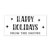 ハッピーホリデーズフェスティバルフォントfrom name ラバースタンプ (インプリント)