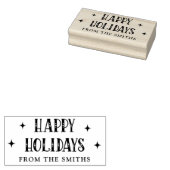 ハッピーホリデーズフェスティバルフォントfrom name ラバースタンプ (押印)