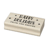 ハッピーホリデーズフェスティバルフォントfrom name ラバースタンプ (スタンプ)