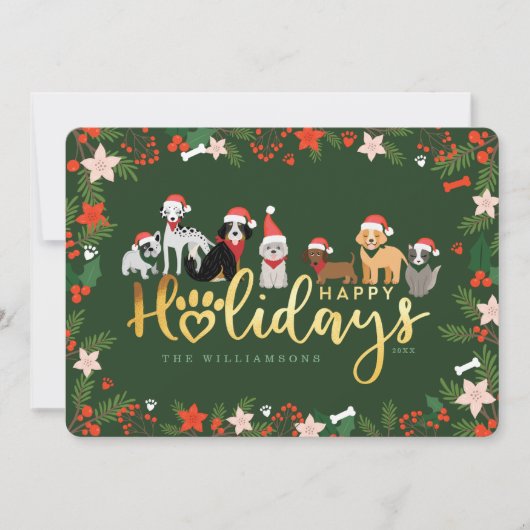 ハッピーホリデーズフェスティバルペットファミリードッグブリーズ シーズンカード (正面)