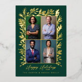 ハッピーホリデーズフェスティバルホリーチーム写真事業 箔シーズンカード (正面)