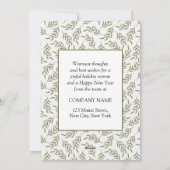 ハッピーホリデーズフェスティバルリース 企業の シーズンカード (裏面)