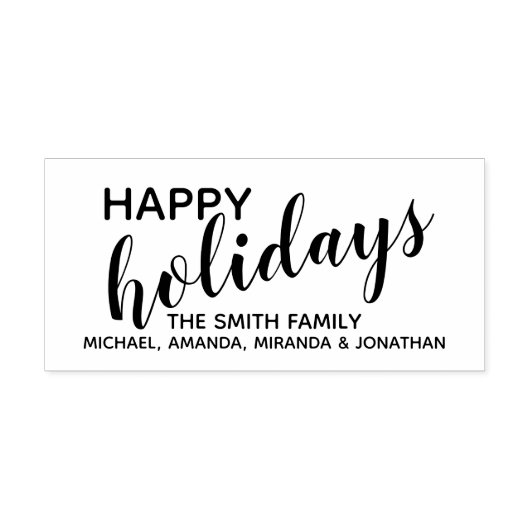 ハッピーホリデーズフェスティバル セルフインキングスタンプ (デザイン)