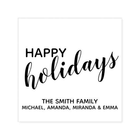 ハッピーホリデーズフェスティバル セルフインキングスタンプ (デザイン)