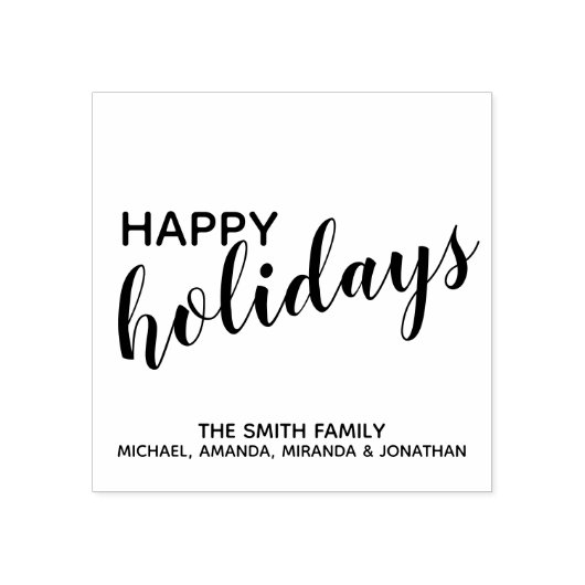 ハッピーホリデーズフェスティバル ラバースタンプ (インプリント)