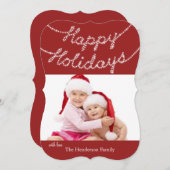 ハッピーホリデーズフォトカード シーズンカード (正面/裏面)