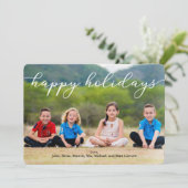 ハッピーホリデーズフォトカード（スクリプト付） 招待状 (スタンド正面)