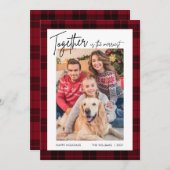 ハッピーホリデーズフォトクリスマスカード シーズンカード (正面/裏面)