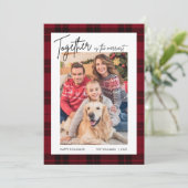 ハッピーホリデーズフォトクリスマスカード シーズンカード (スタンド正面)