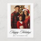 ハッピーホリデーズフォトクリスマスグリーティング シーズンポストカード (正面)